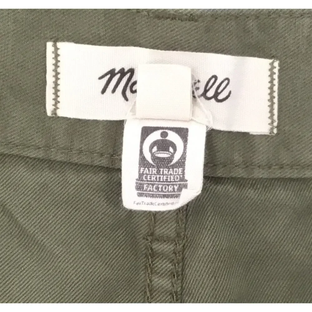 Madewell Olive Wide Leg Cargo Utility Pants Size 27